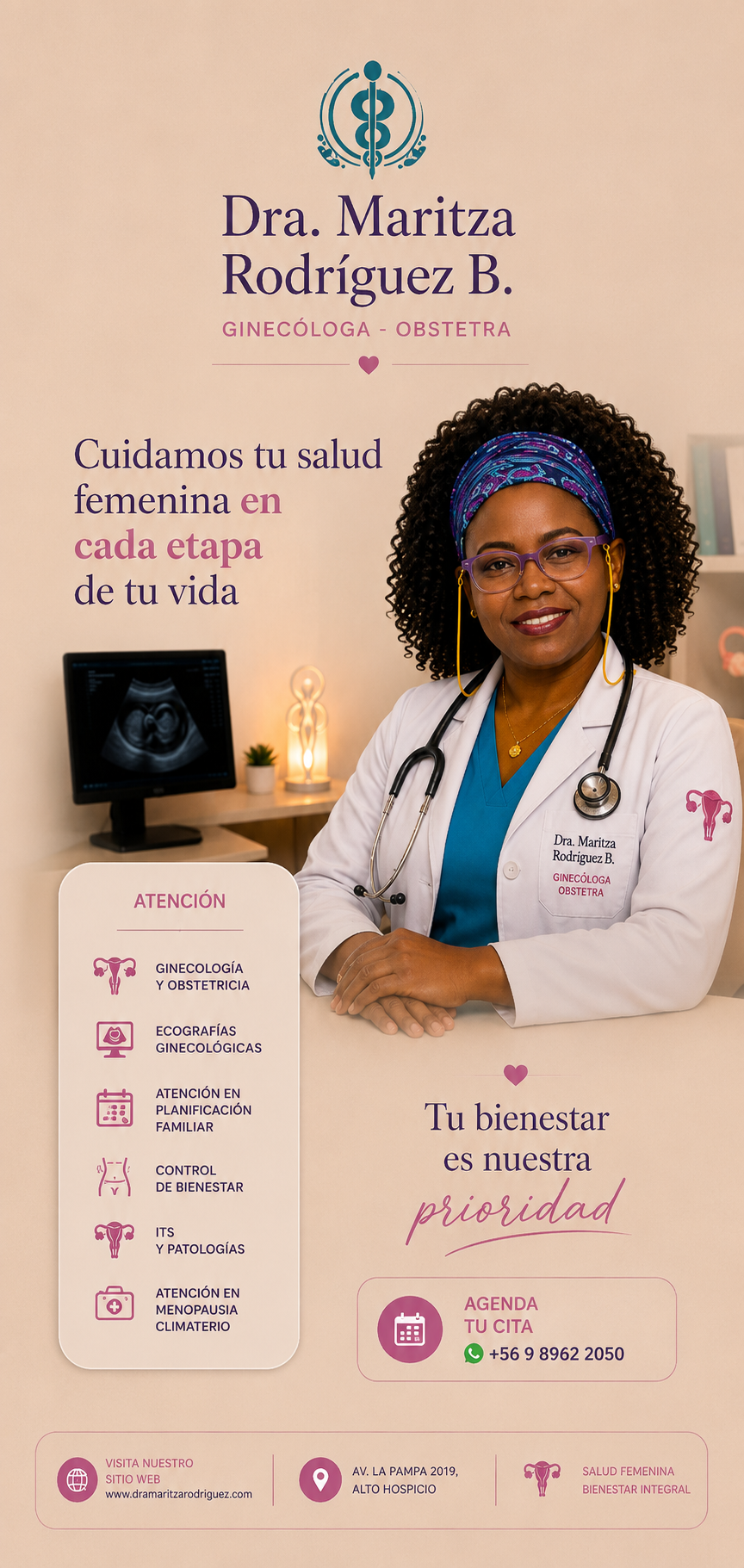 Dra. Maritza Rodríguez Balanta — Ginecóloga Obstetra, Alto Hospicio, Chile